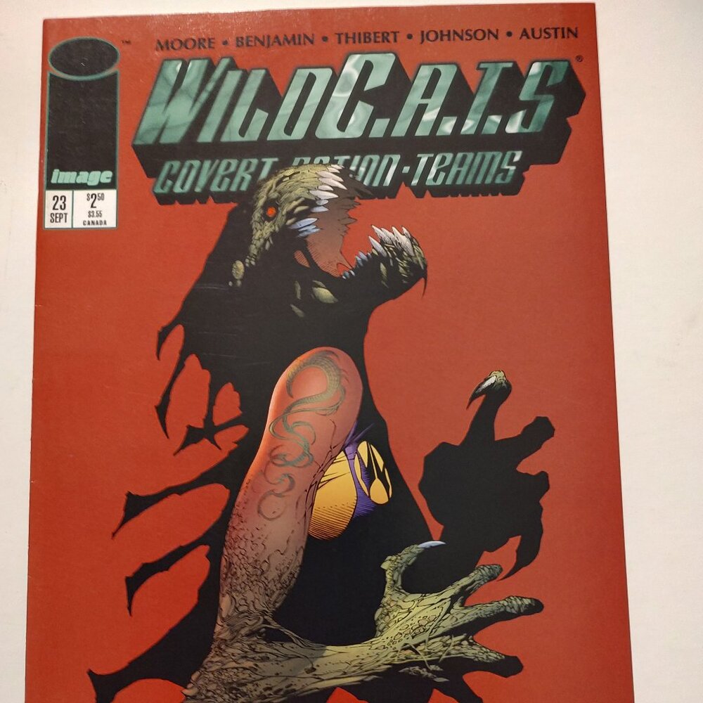 WILDCATS # 23 IMAGE COMICS STORY BY ALAN MOORE ART BY BENJAMIN AND THIBERT